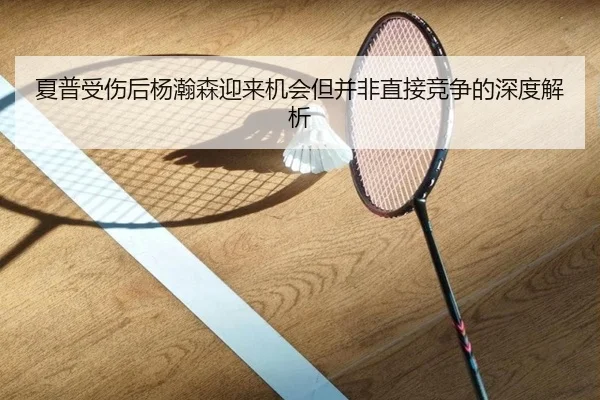 夏普受伤后杨瀚森迎来机会但并非直接竞争的深度解析